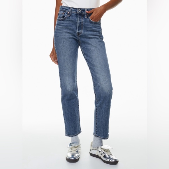 Levi's Denim - Levi's Mid Wash Wedgie Straight Leg Jeans - Blue Denim